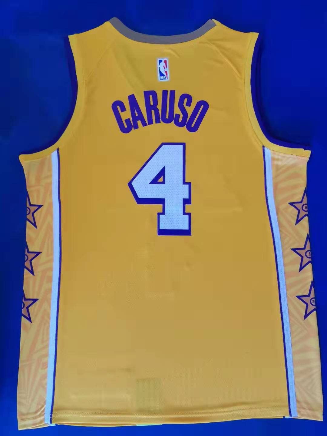 2020 Men Los Angeles Lakers 4 Garuso yellow Game Nike NBA Jerseys